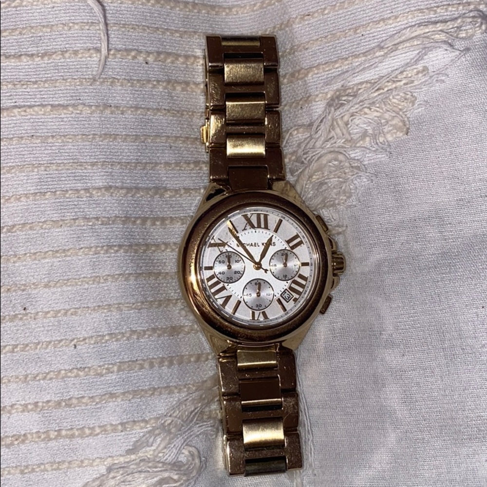 gold michael kors watch
